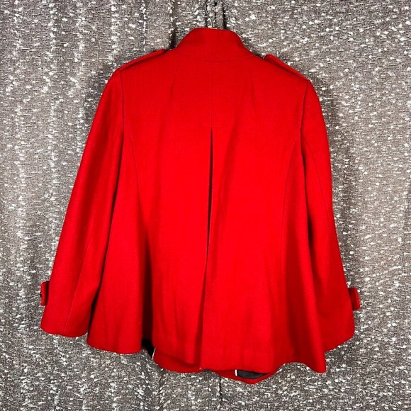 Banana Republic Red Jacket‎ W/ Branded Metal Buttons and Chain Hanger - Picture 8 of 8